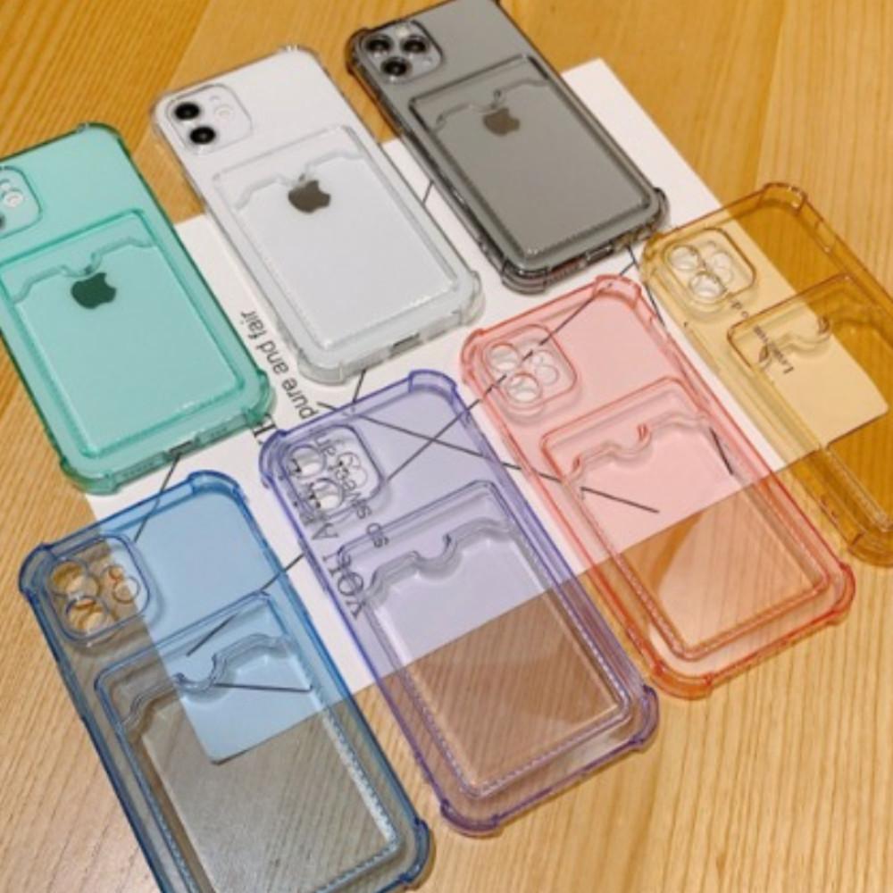아이폰13프로 카드수납 케이스 투명 범퍼