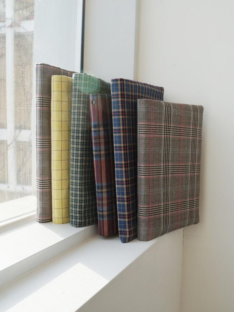 북커버 (체크) 패브릭 성경 책커버 핸드메이드 북파우치