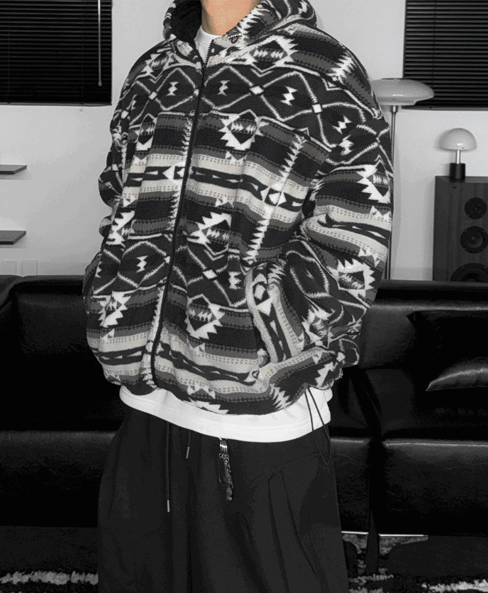 제티 노르딕 양털 점퍼