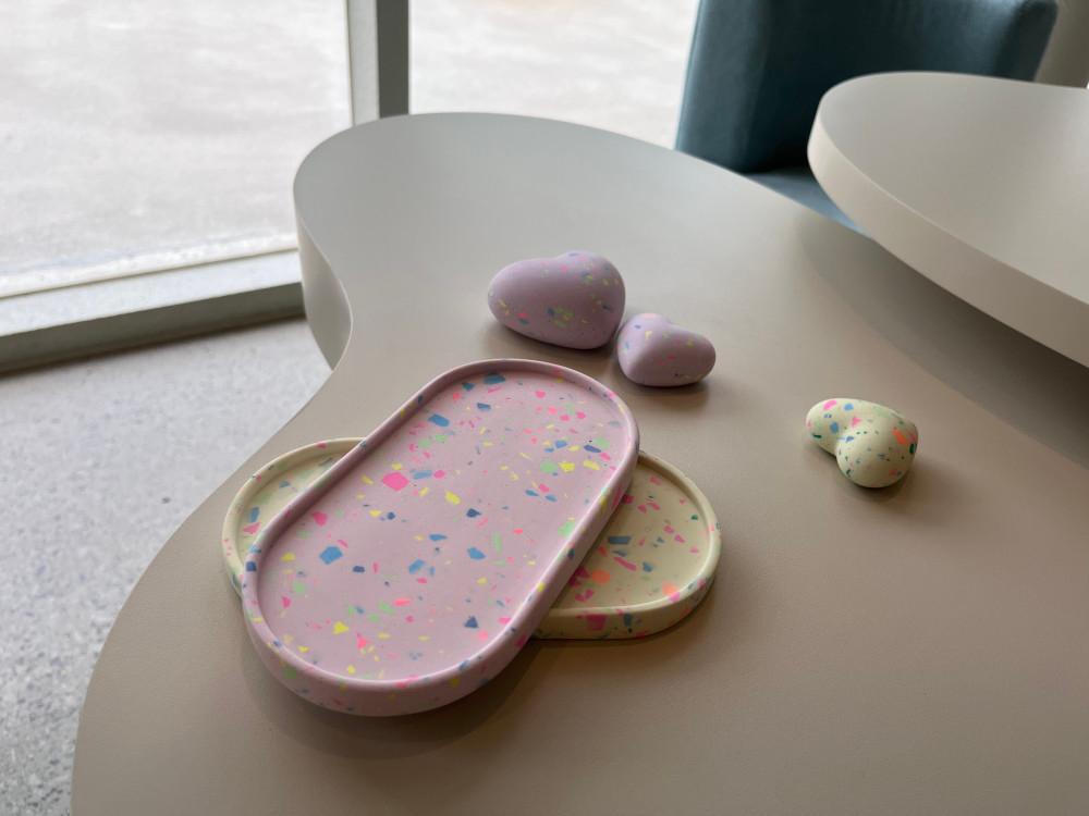 테라조트레이 친환경레진트레이 소품정리 오브제