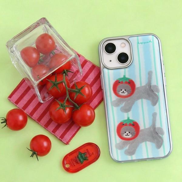 Tomato cat 토마토 고양이 실버범퍼(맥세이프/에폭시/글래스)