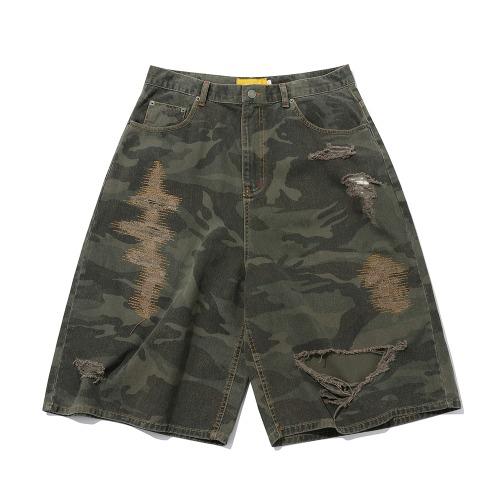[5/24 출고예정] Destroyed Camo Shorts(VINTAGE KHAKI)