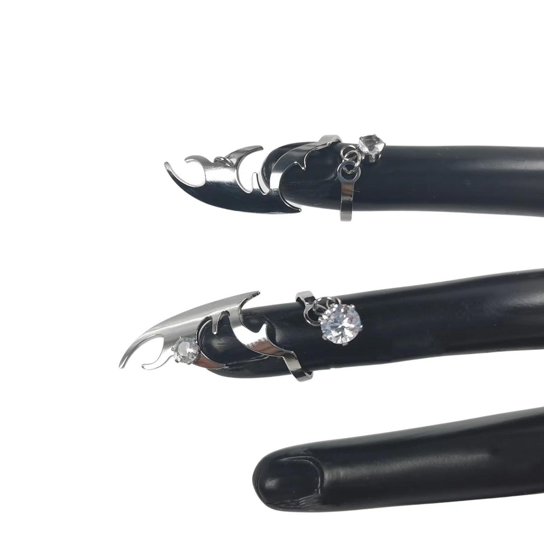 Fervooor Fire butterfly fingertip ring - 01（2 rings）