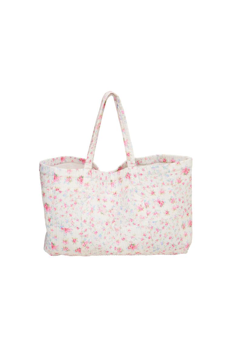 Cyndi Cotton Floral Tote - WHITE MULTI / O/S