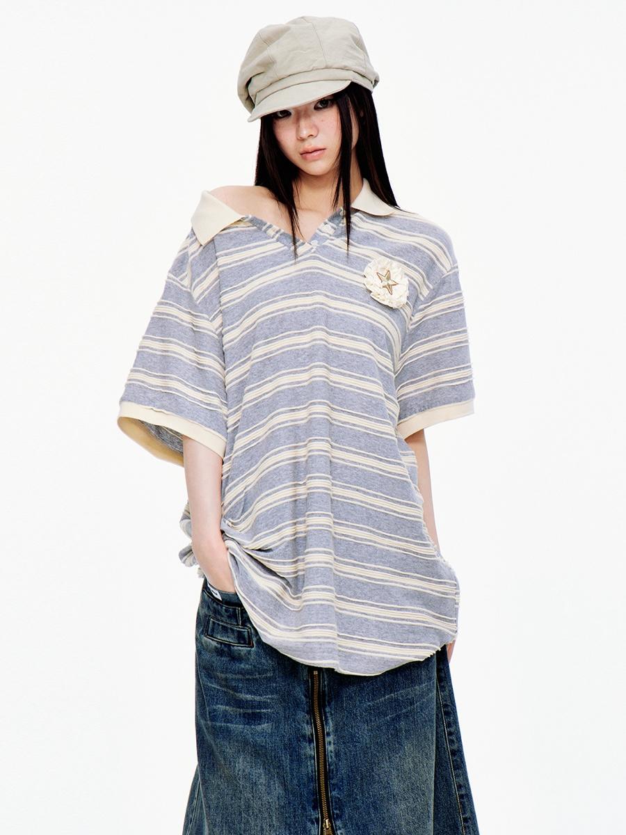 JIKOO Rebellious Lazy Polo T-shirt