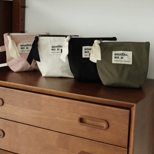 베이직 생활방수 파우치(자수무료이벤트)