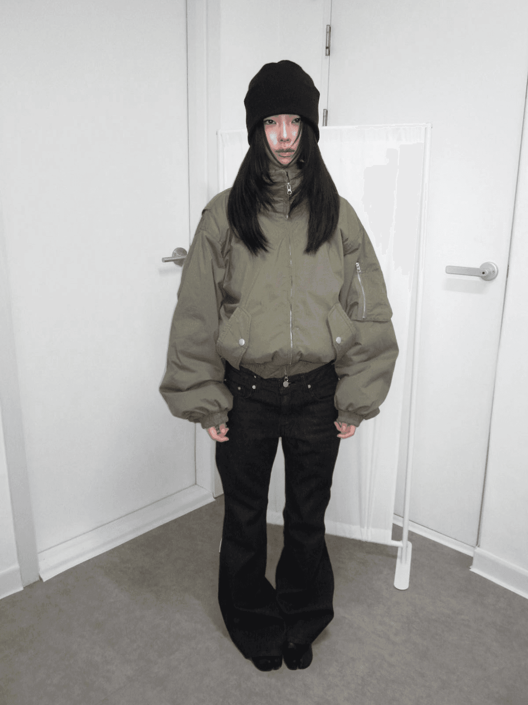 HUNTER TWO-WAY BOMBER JACKET (2 COLOR)