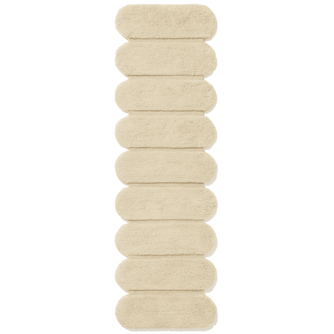 The Ribbed Runner - L - 7ft / Ecru