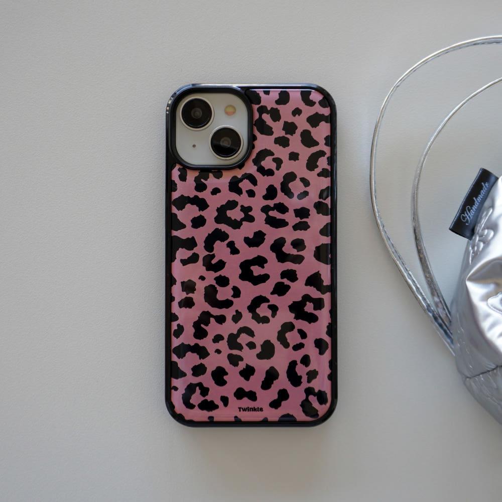[에폭시 범퍼 케이스] 레오파드 핑크 아이폰 14