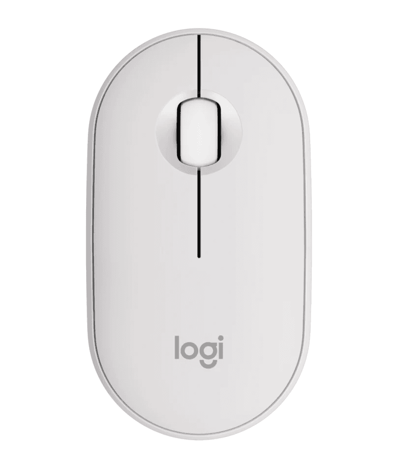 로지텍 페블 M350S 무소음 무선마우스 - 도브 화이트 프리스비