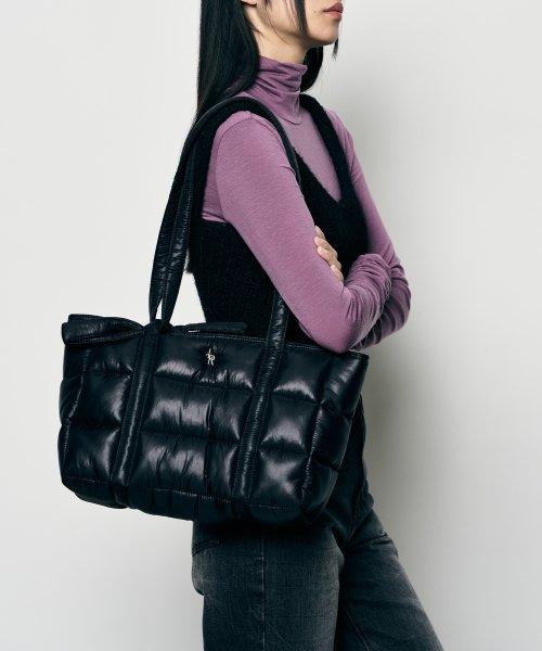 나일론 패딩 크로스백 [BLACK]