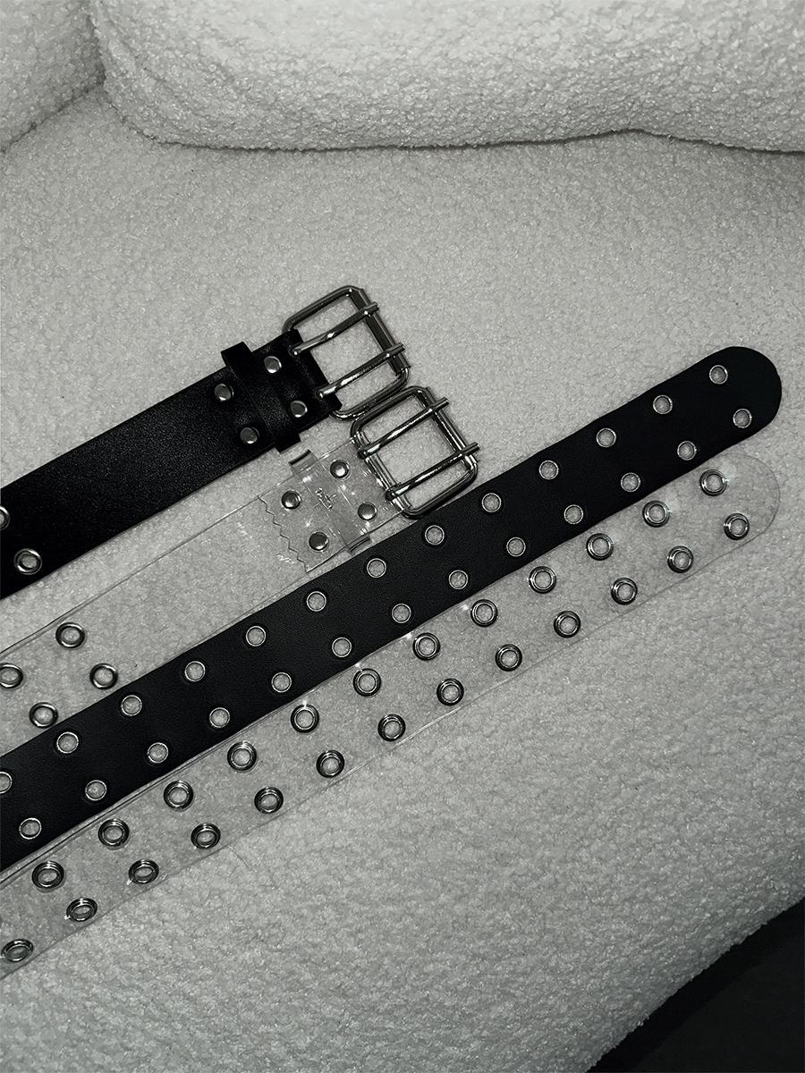 Double hole eyeley belt