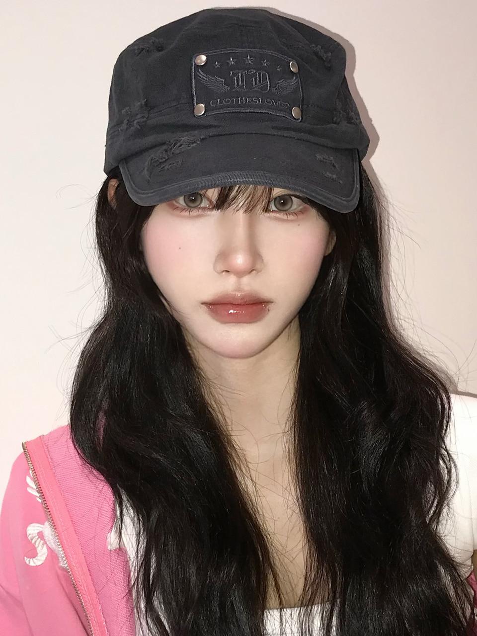 [3/13 예약배송] EL DAMAGE PATCH CAP(NAVY)