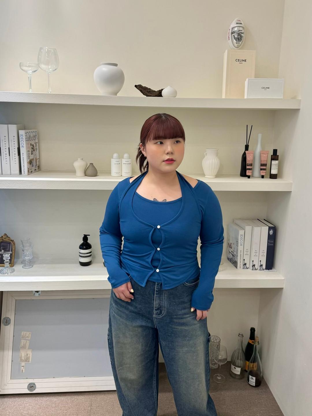 [빅사이즈][55~88] 파니 홀터넥티 세트