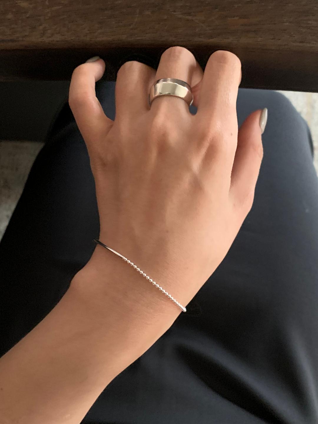 (silver925) Raw matte ring *silver