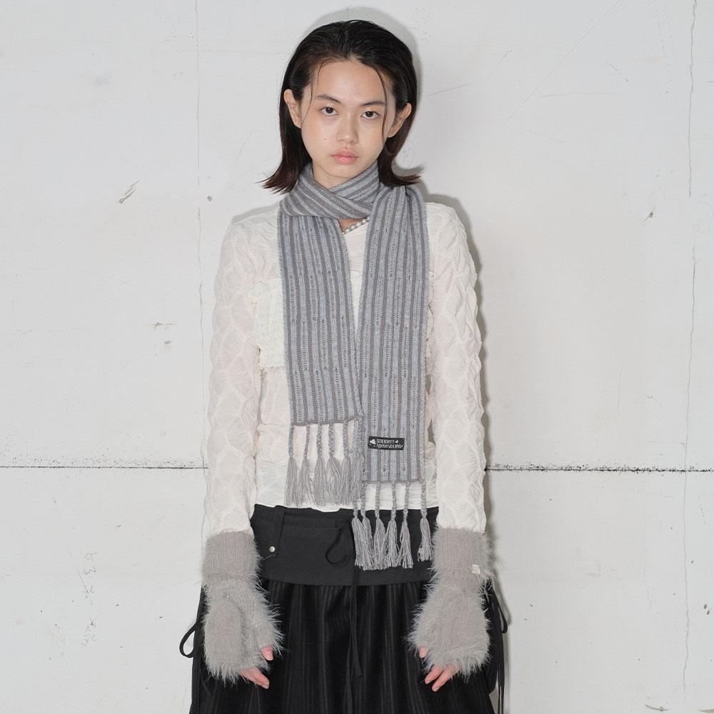 Ribbed Tail Muffler [Black]