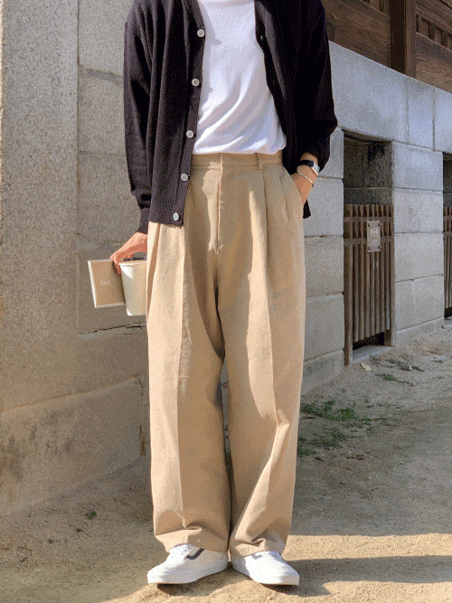 [3100장 돌파] 오텀 투데이 투턱 코튼 팬츠