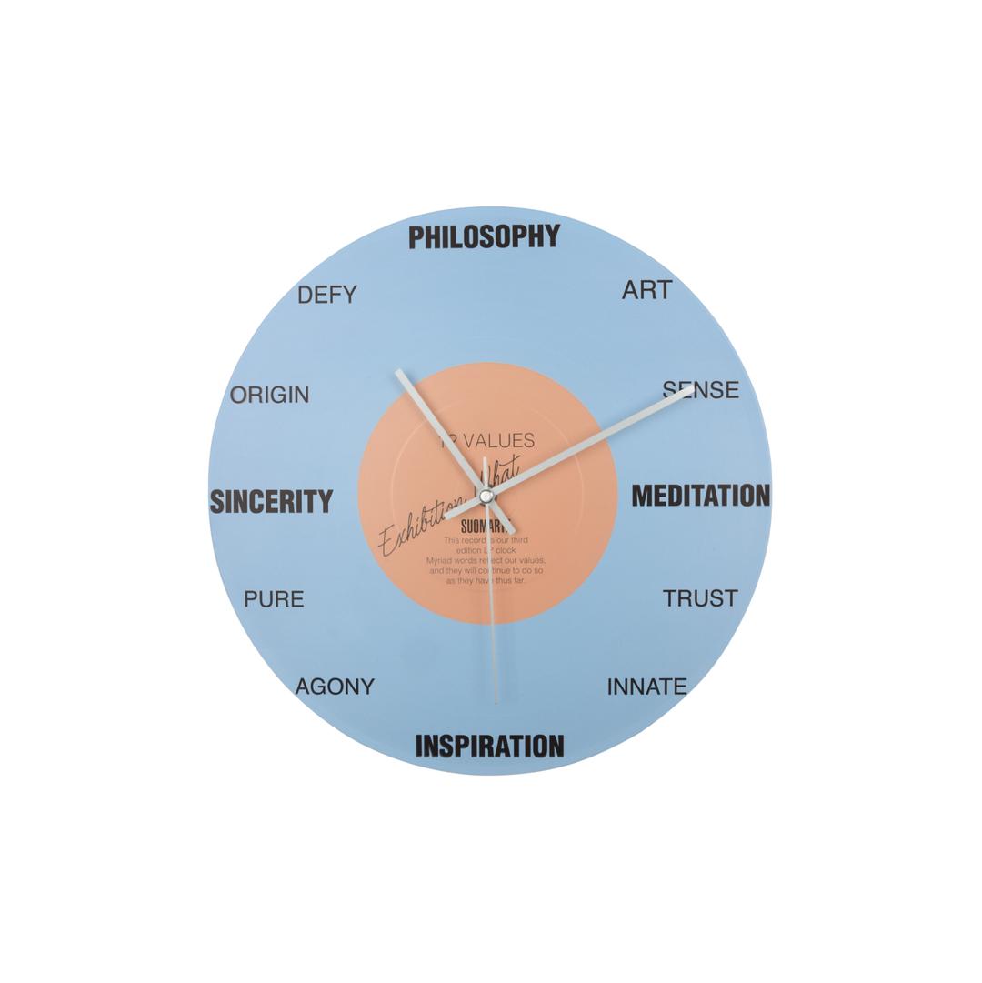 12 VALUES clock / SKY BLUE