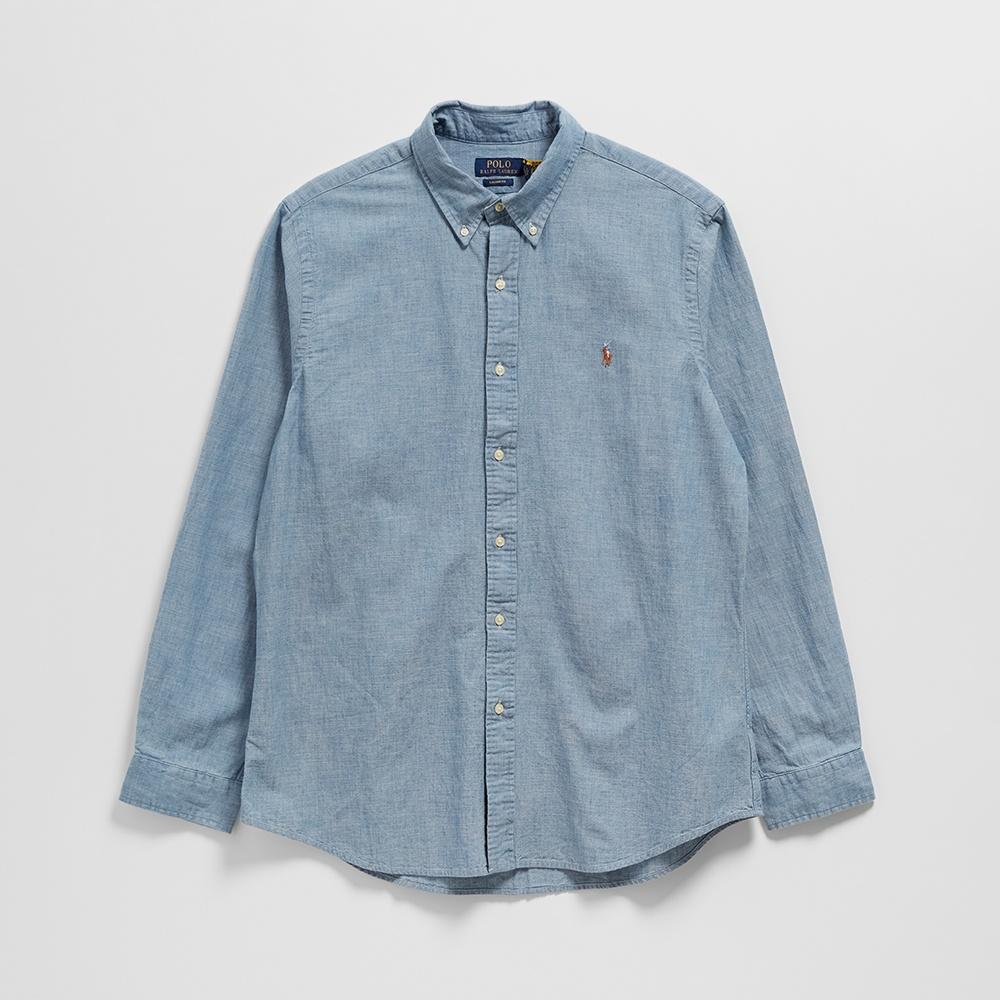 커스텀핏 샴브레이 셔츠 (LIGHT/PASTEL BLUE-450)