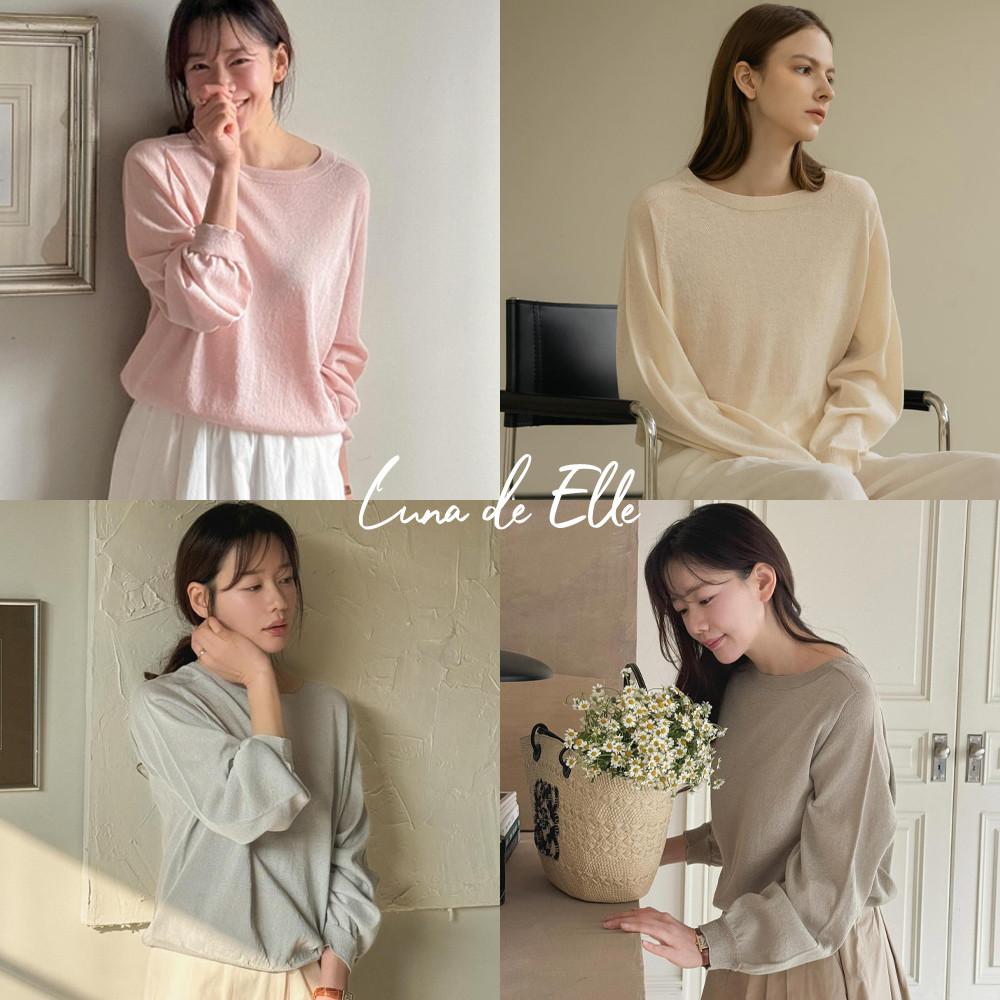 24SS 플로티 홀가먼트 썸머 라운드 니트 홀가 봄니트 여름니트