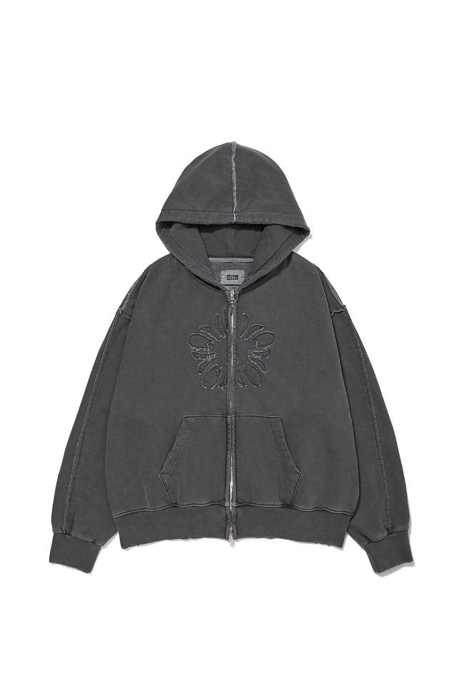 [Runway] MUGUNG Vintage Zip-up Hoodie_Charcoal