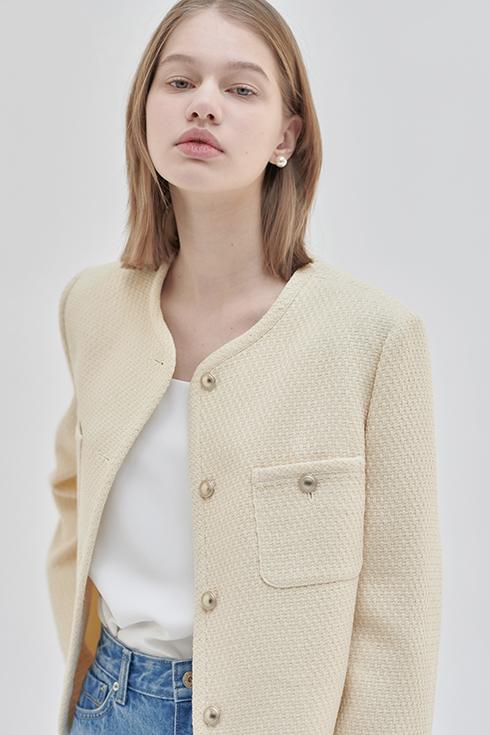 [4차 Reorder] 24SN mellow tweed jacket [YL]