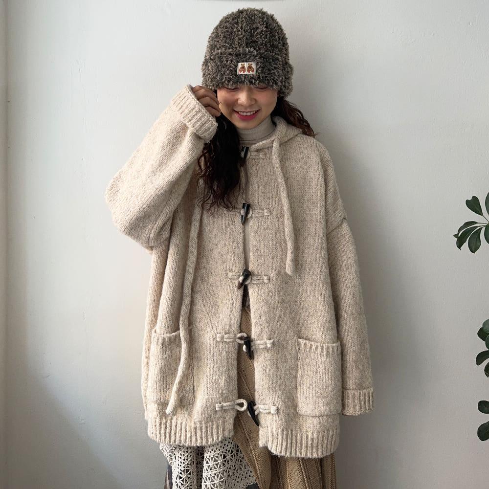 모리 후드 떡볶이 가디건 (3color)- 88착용가능