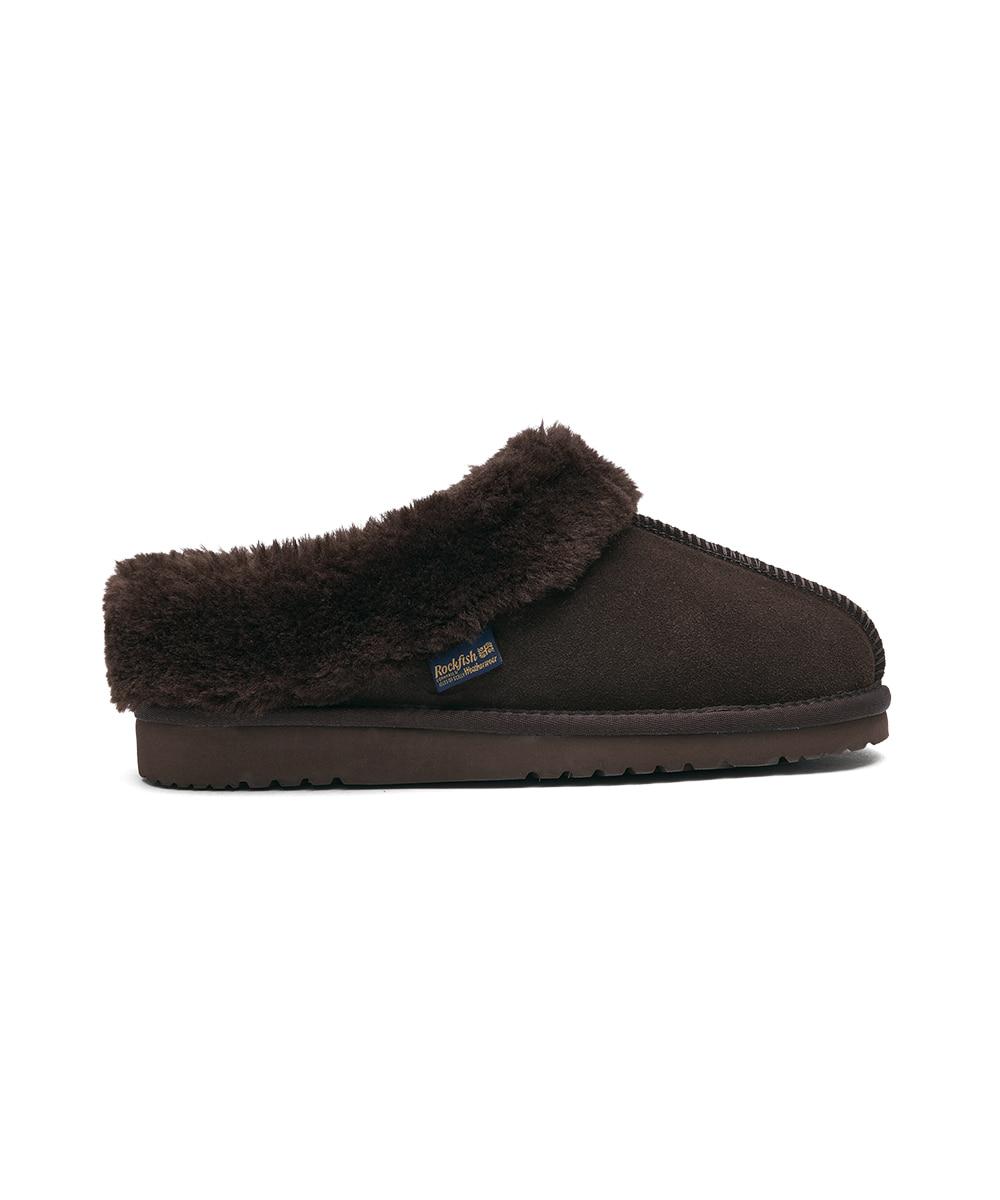 [NEW 10%] ORIGINAL WINTER FUR MULES - CHOCO