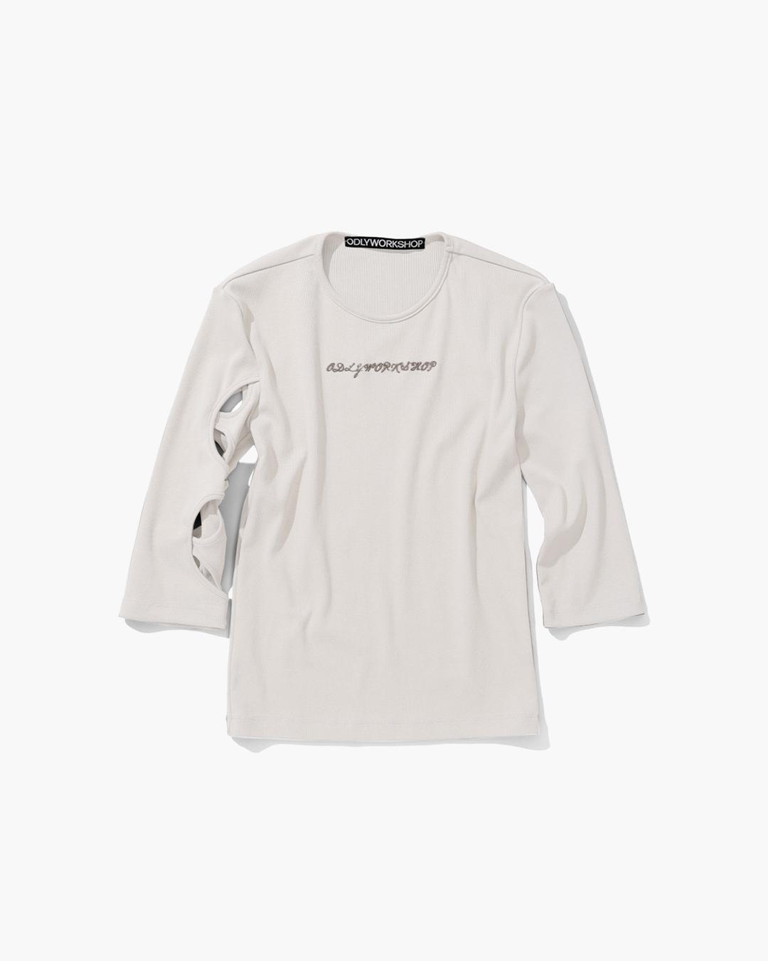 3-QUARTER CUTOUT TEE (SMOG)