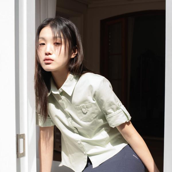 [3차 5/6출고] ROLL UP OXFORD SHIRT (MELON)