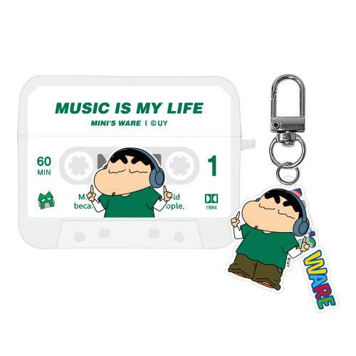 Crayon Shin-Chan Cassette Airpodspro 1/2 Case_Music