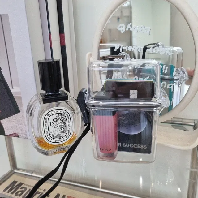 (스티커증정/최저가/누적구매2000개돌파) 포카케이스 파우치 슬리브 립스틱 카드 소품보관 선물 아크릴 투명 목걸이 스트랩 화장품 바인더