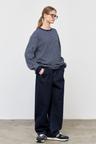 제너럴아이디어 UNISEX 논페이드 커브드 데님 팬츠 [NAVY]