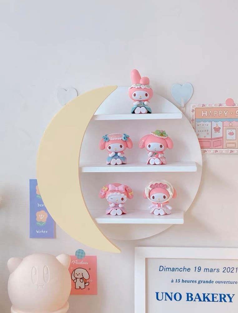 달 미니 벽선반 달모양 벽 꾸미기 선반 소품 피규어 정리 새달바스켓