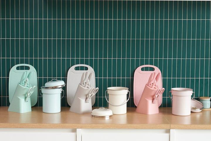 주방이 예뻐지는 세라믹 코팅칼 6종세트 / 음식물 쓰레기통