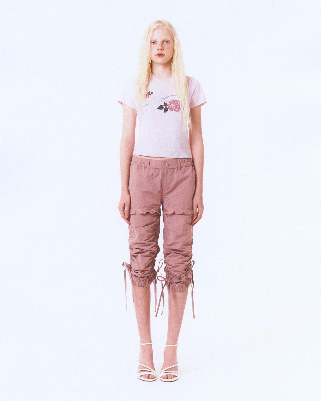 ROSE PRINTED T-SHIRT "PINK\"