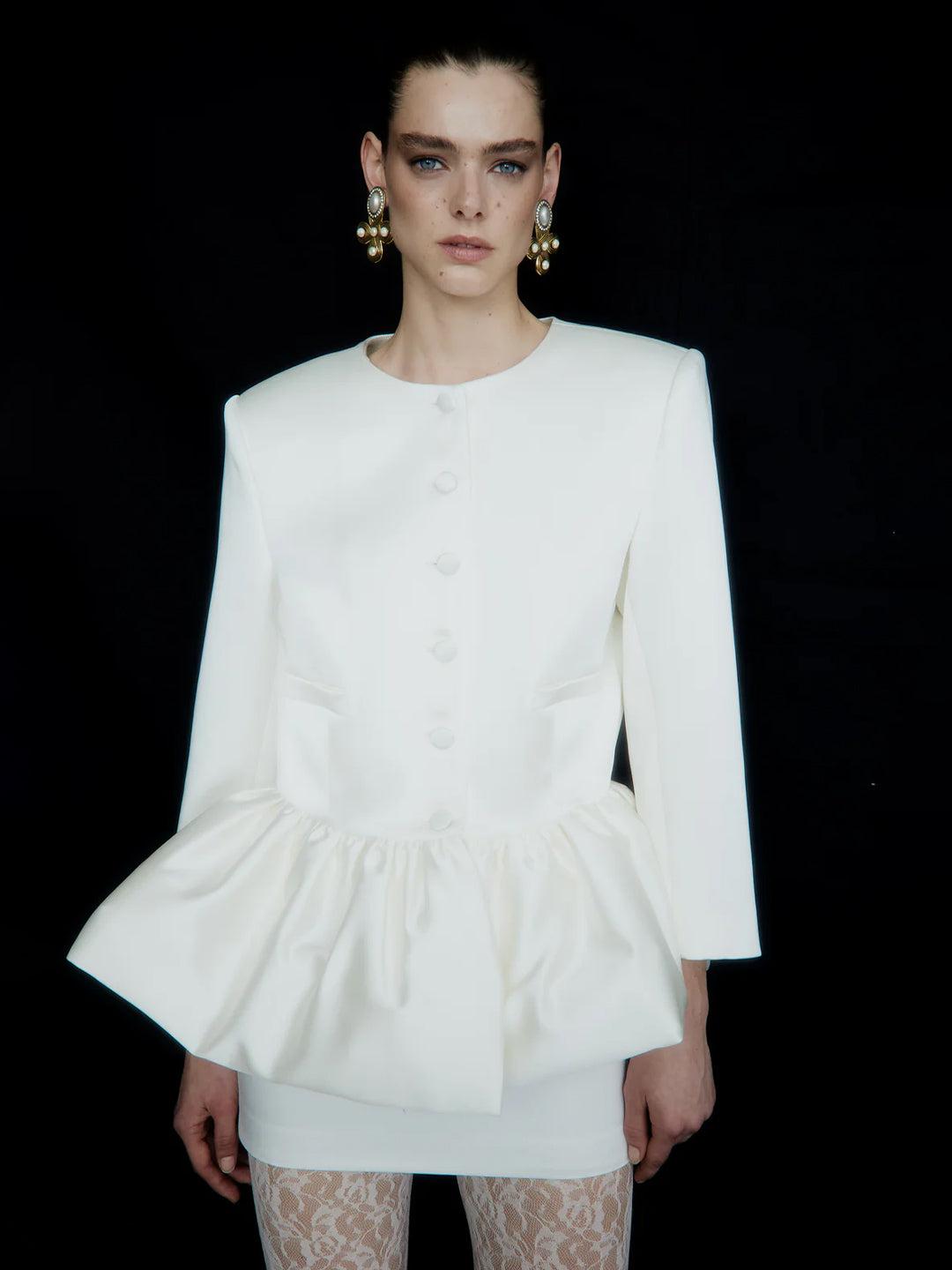 MERINGUE JACKET IN MARTINI BLANCE