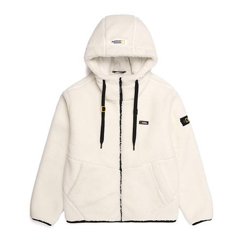 내셔널지오그래픽 N214UFT910 코스토니 플리스 뽀글이 풀집업 SUGAR SWIZZLE IVORY