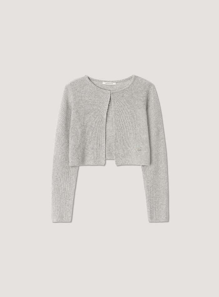 OLL RACCOON CARDIGAN_LIGHT GREY