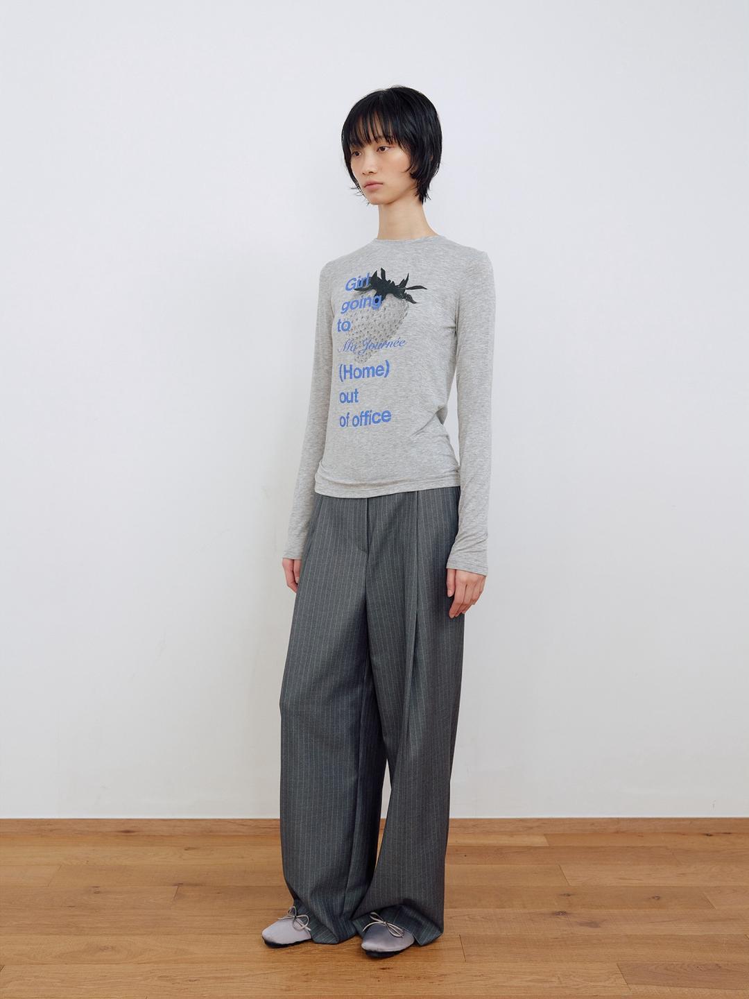 [2차 리오더] STRIPE WIDE PANTS_GREY