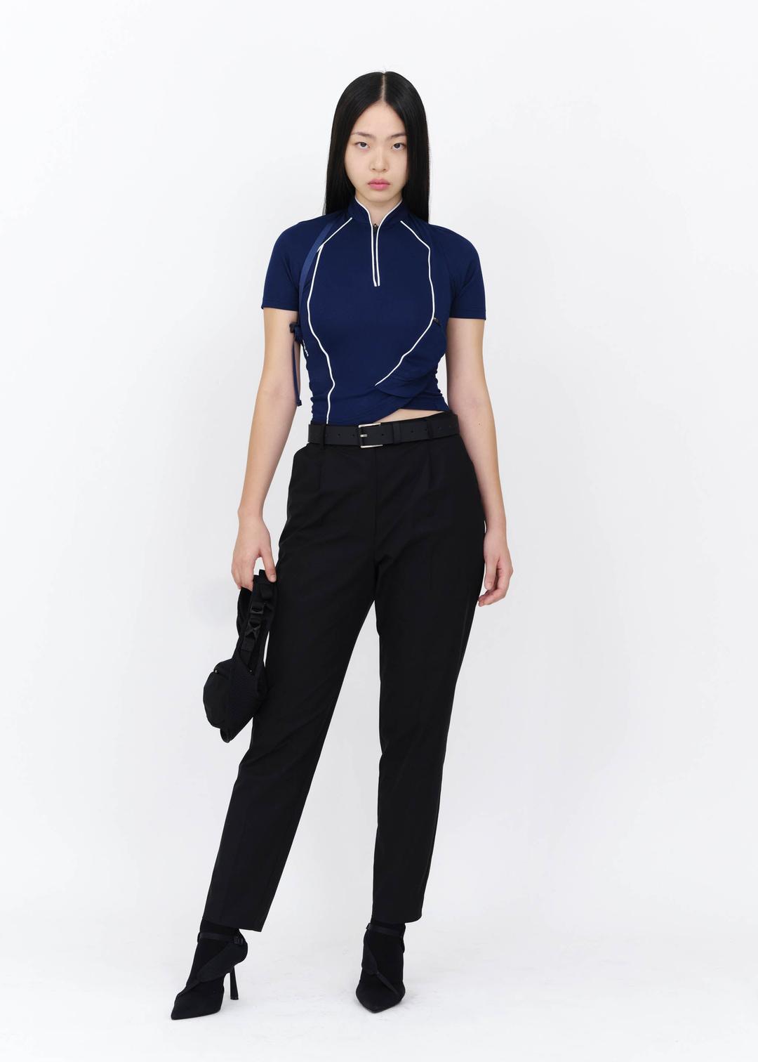 Twisted Track Top
