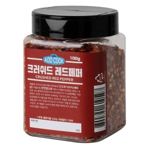 ADDCOOK 크러쉬드레드페퍼, 100g, 1개 - 레드페퍼/칠리 | 쿠팡