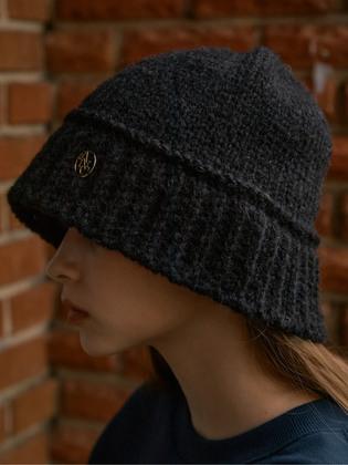 ANC KNIT BUCKET HAT_BLACK