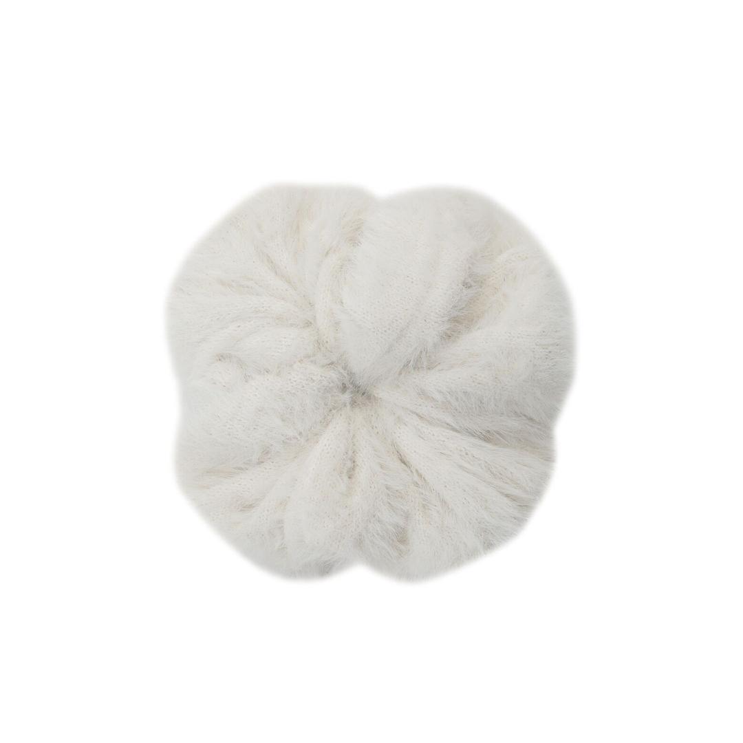 Soft Hairy Knit Scrunchie_QXAAX23803IVX