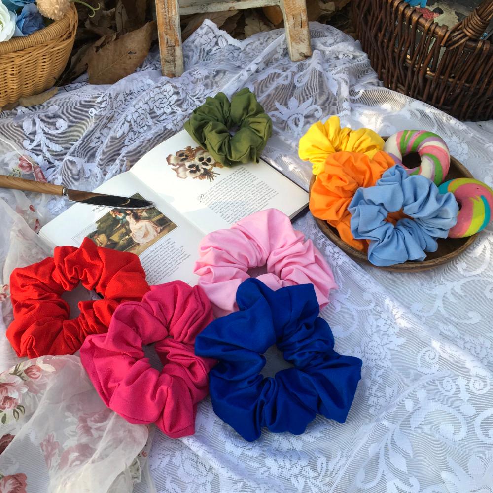 💝Only 레브랑스💝 Best❣️ 90’s 비비드 팝 컬러 스크런치 / 곱창 밴드 / 슈슈