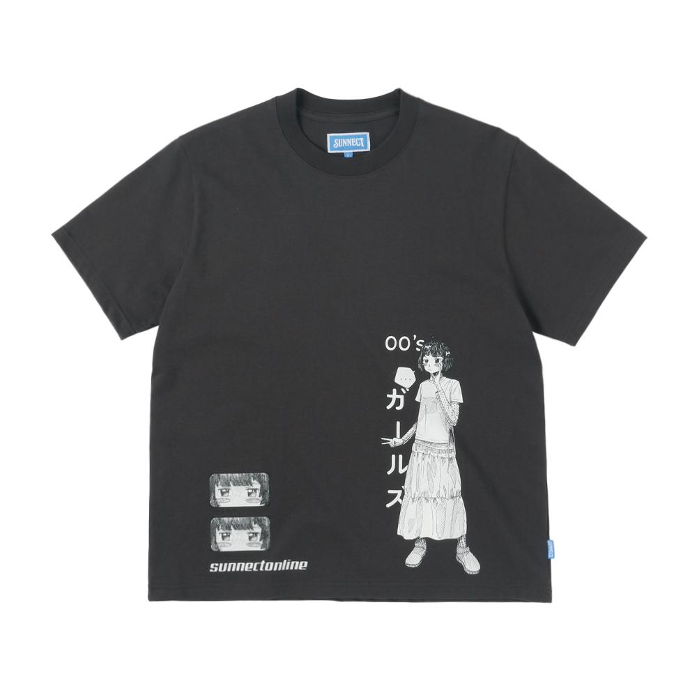 00Girl Tee - Charcoal