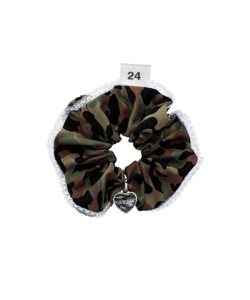 NO.550 [PINK] SOLDIER HEART HAIR SCRUNCHY