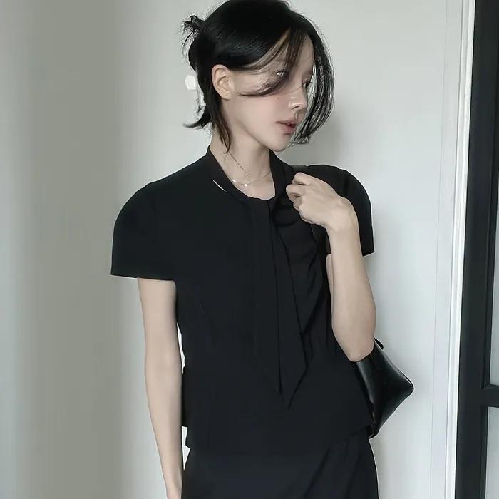 [Lucir zu Amour] Muffler Flare Jacket (black)