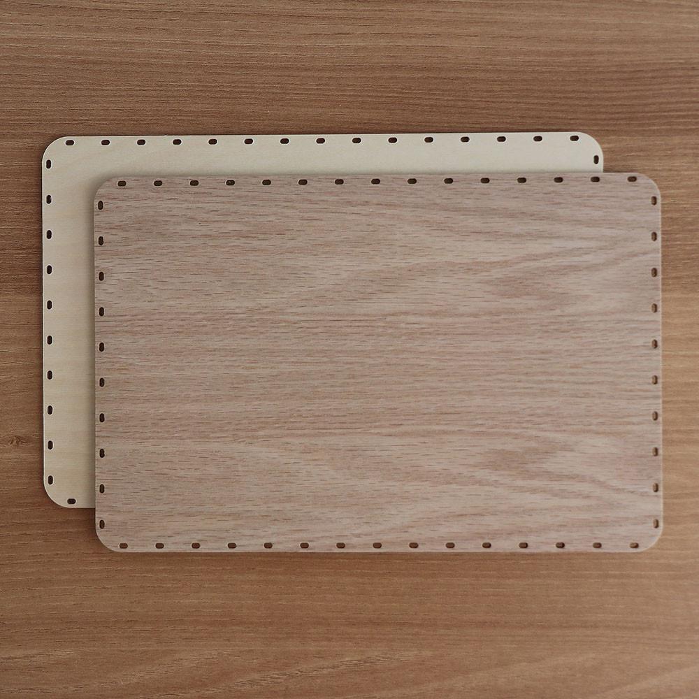 라탄공예재료 자작나무합판 사각 우드트레이 플레이트 300X200 4T