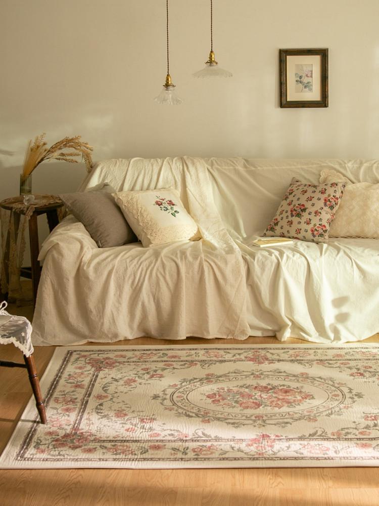 플라워 페르시안 셔닐 사계절러그